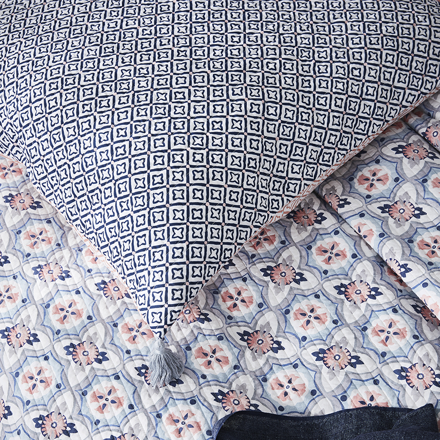 Mercer + Reid Kashmir Peach Quilted Quilt Cover Separates Adairs