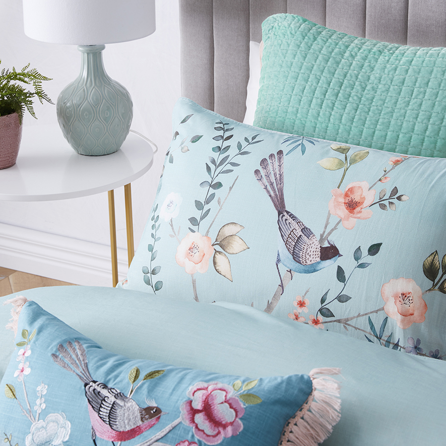 Chinoiserie Duck Egg Quilt Cover Set + Separates Adairs