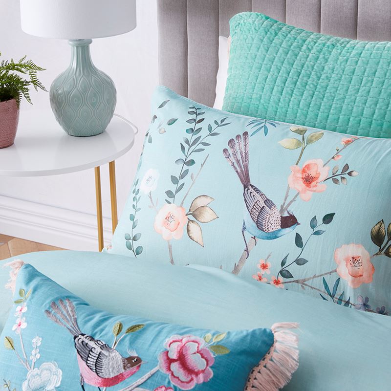 Chinoiserie Duck Egg Quilt Cover Set + Separates