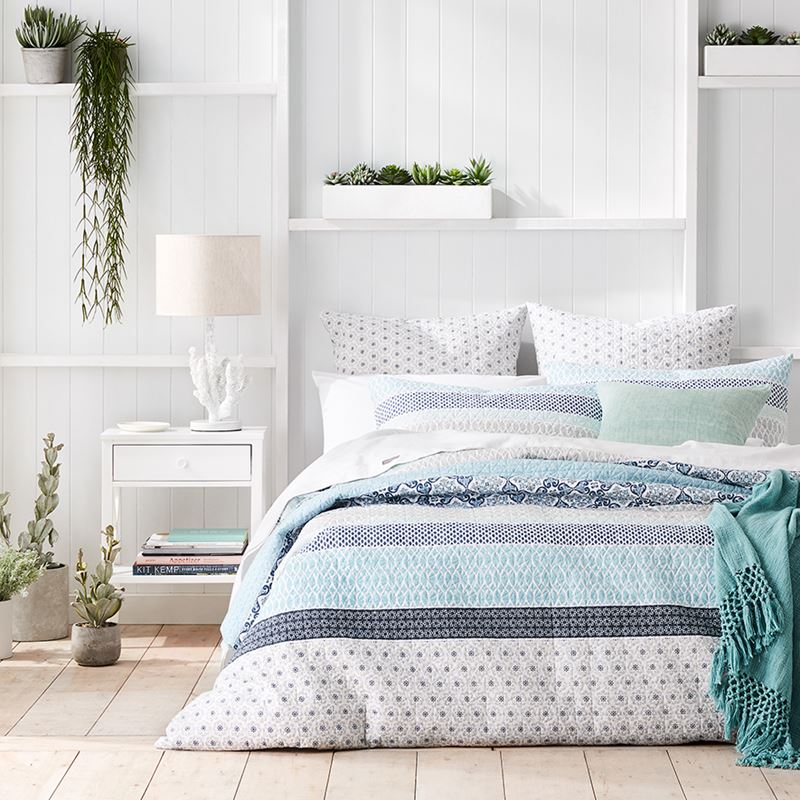 Lucia Azure Quilted Quilt Cover Separates
