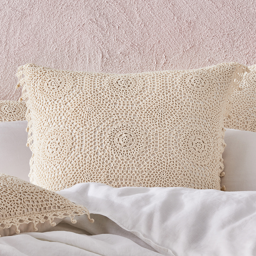 Mercer + Reid Crochet Natural Bed Runner Adairs