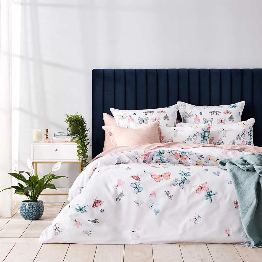 Mercer + Reid Butterfly Burst Multi Quilt Cover Set + Separates Adairs