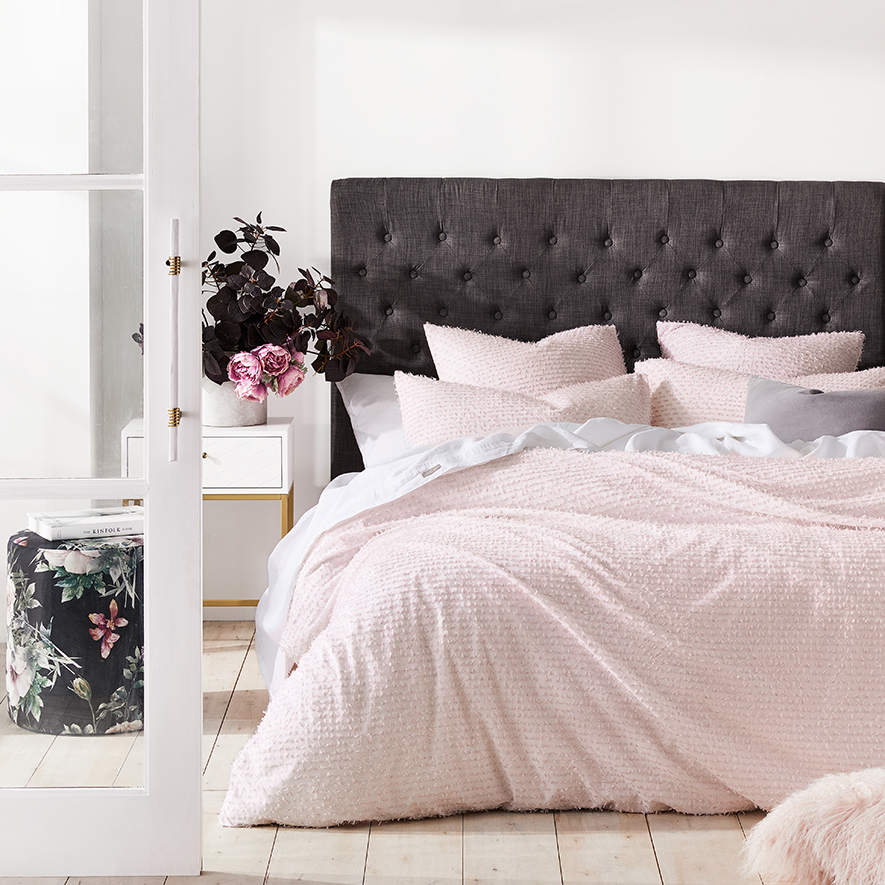 Mercer + Reid Moondust Light Pink Quilt Cover Set + Separates Adairs