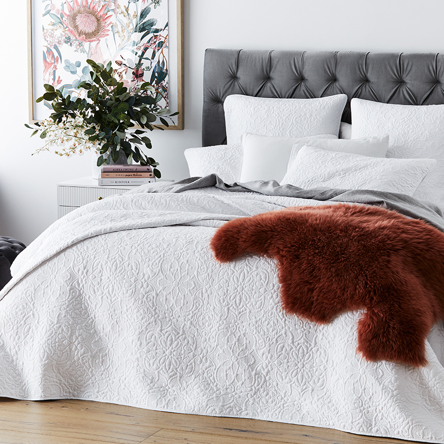 Chloe Quilted Coverlet Bedroom Adairs