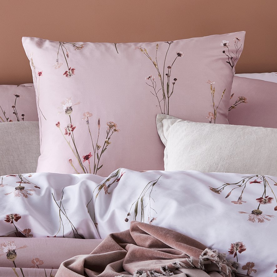 Mercer + Reid Whisper Dusty Pink Quilt Cover Set + Separates Adairs
