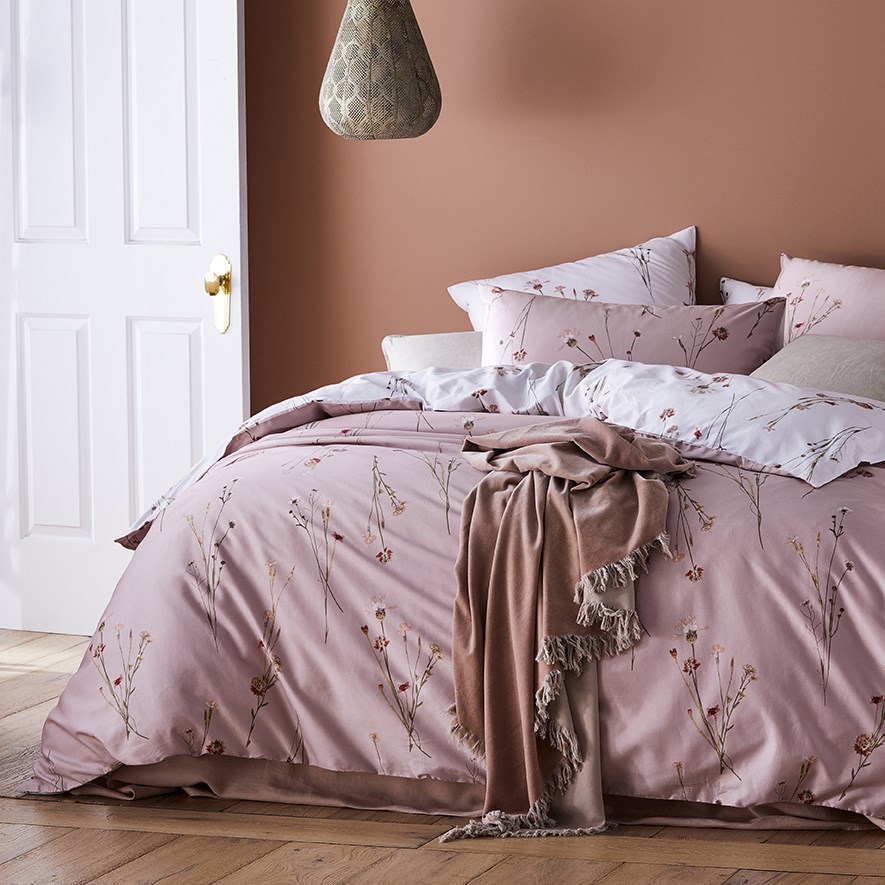Mercer + Reid Whisper Dusty Pink Quilt Cover Set + Separates Adairs