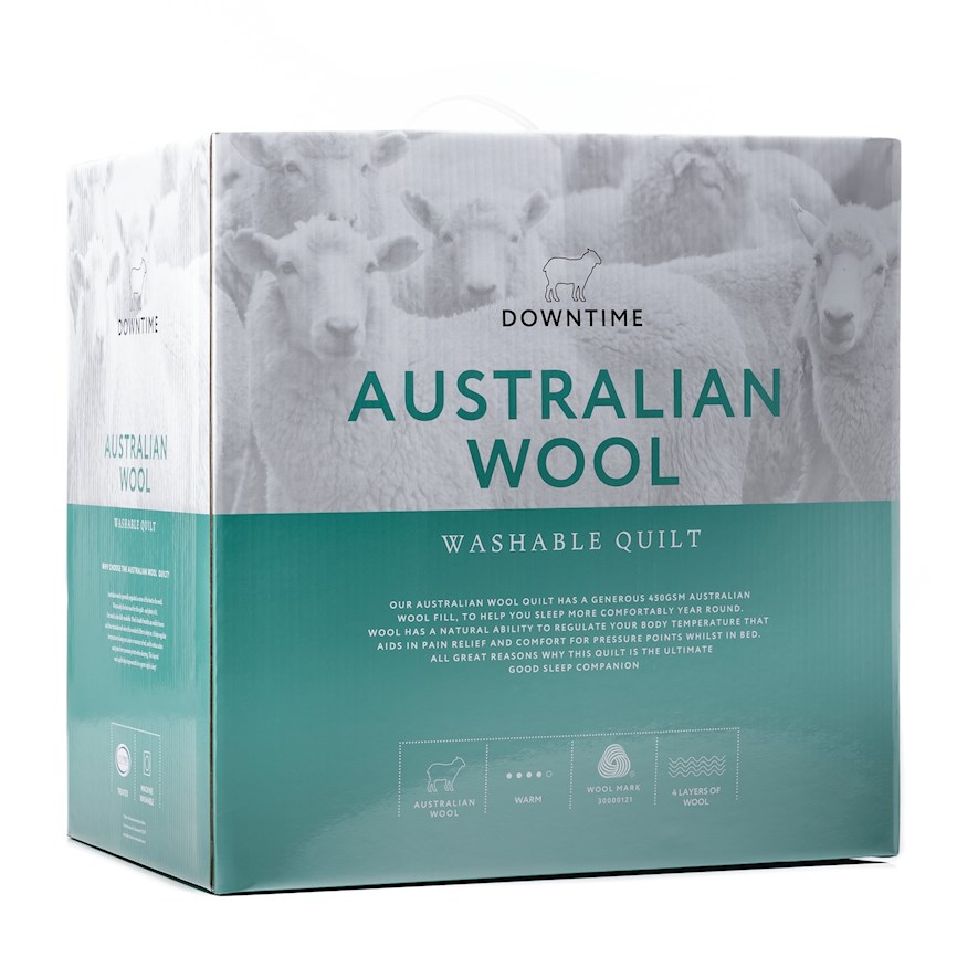Downtime Australian Washable Wool Quilt Adairs