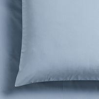 Fresh Cotton Percale Dusty Blue Pillowcases