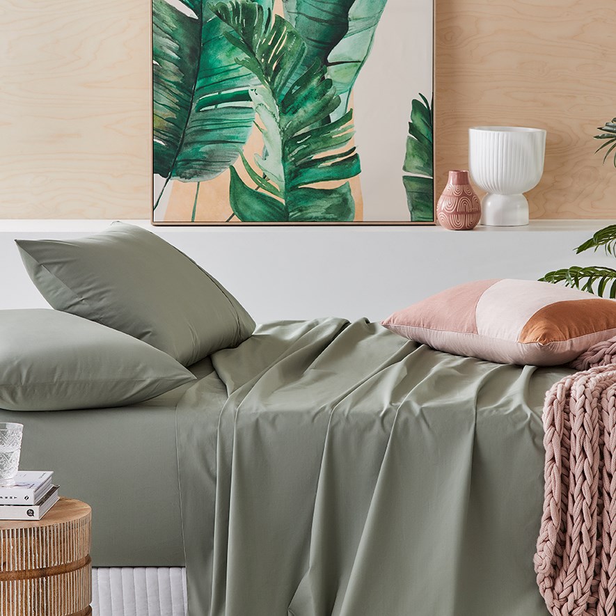 Fresh Cotton Percale Stem Sheet Separates Adairs