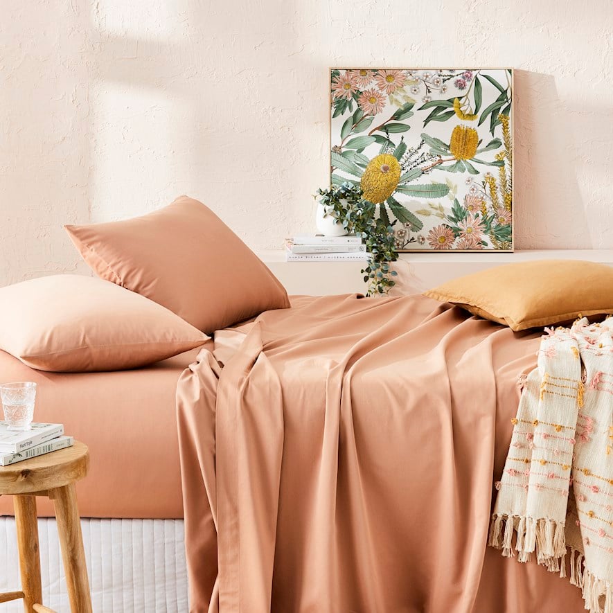 Home Sheets 600tc 600TC Bamboo Cotton White Sheet Set | Adairs