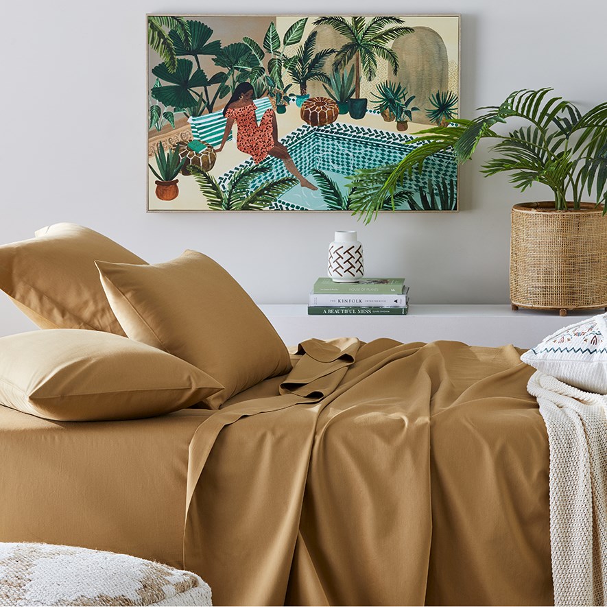 Home Republic 600TC Bamboo Cotton Spice Sheet Set Adairs