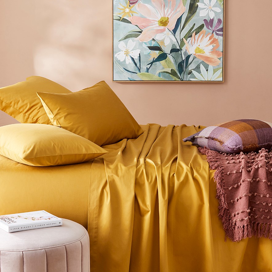 Home Sheets 600tc 600TC Bamboo Cotton Rattan Sheet Set | Adairs