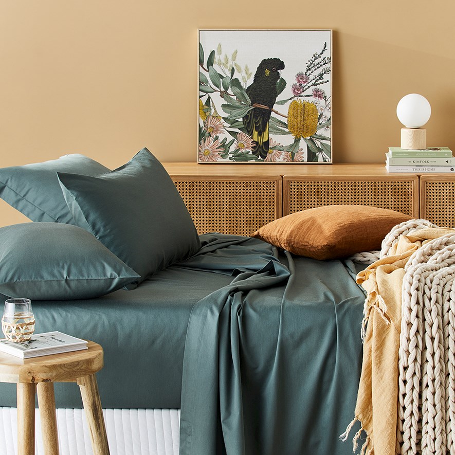 Home Sheets 600tc 600TC Bamboo Cotton Sage Sheet Set | Adairs