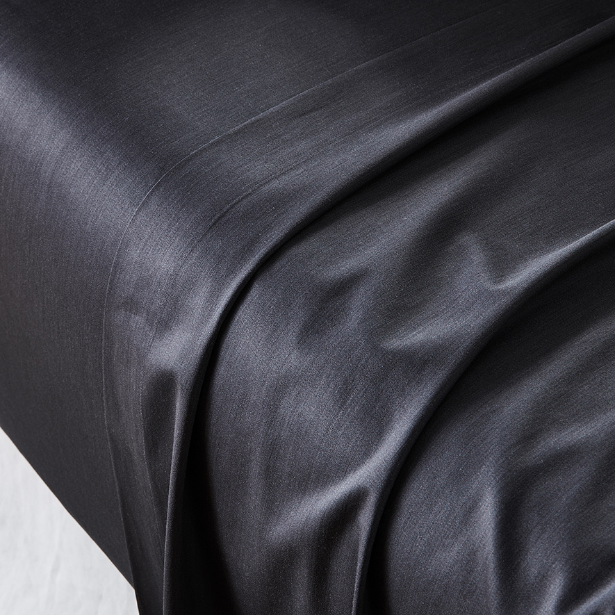 Home Sheets 600tc 600TC Bamboo Cotton Charcoal Fitted Sheet Separates | Adairs