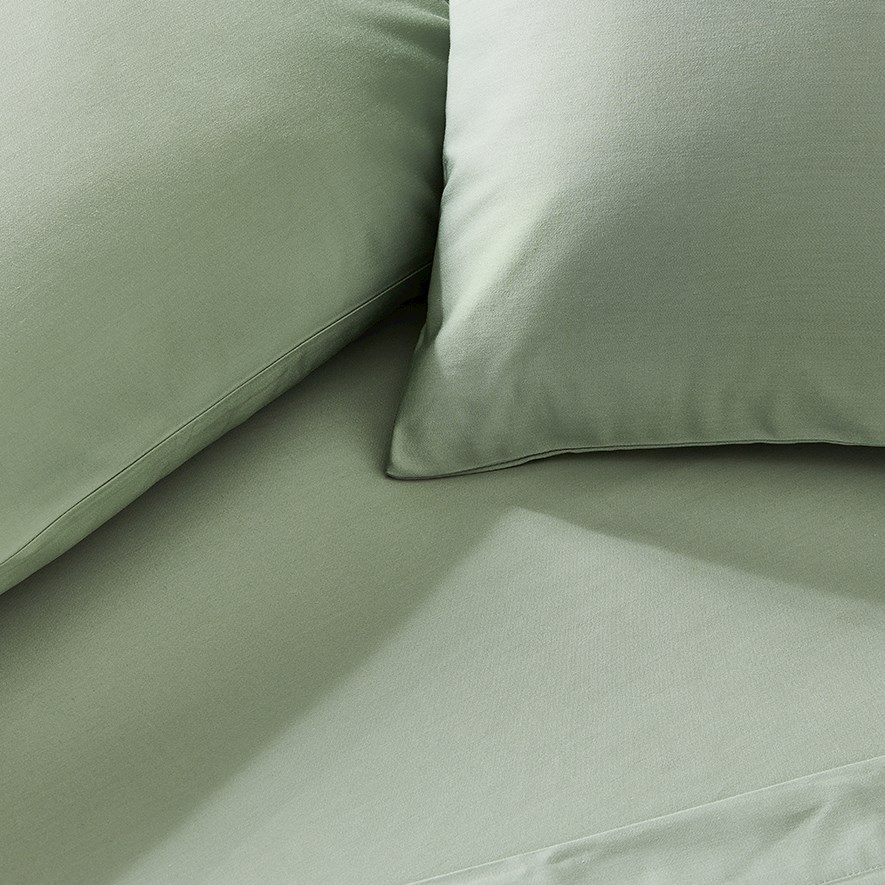 Home Sheets 600tc 600TC Bamboo Cotton Pistachio Sheet Separates | Adairs