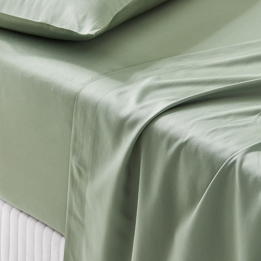Home Sheets 600tc 600TC Bamboo Cotton Pistachio Sheet Separates | Adairs