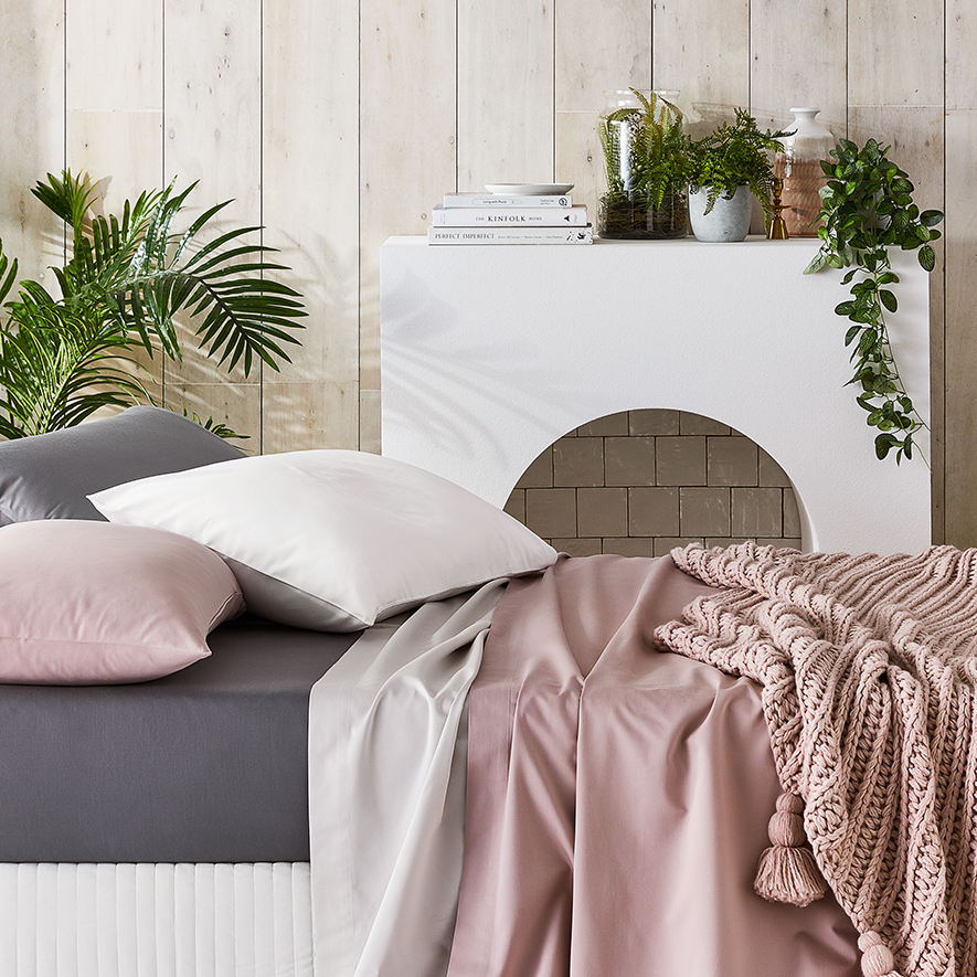 Home Republic 600TC Bamboo Cotton Shadow Sheet Separates Adairs