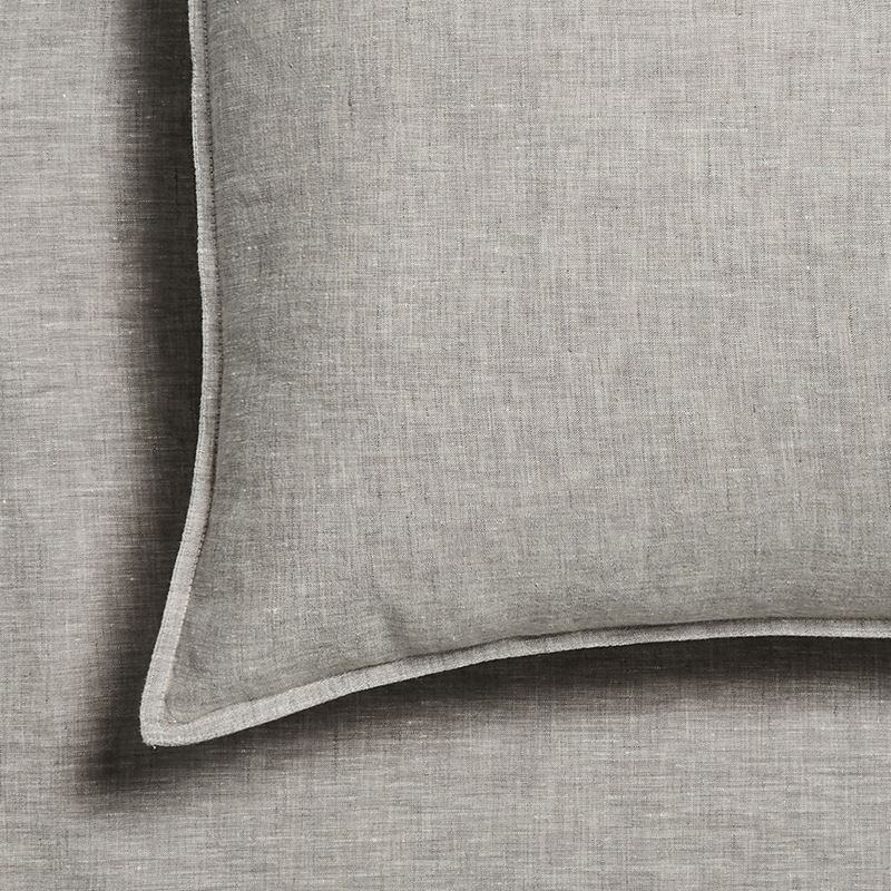 Vintage Washed Linen Grey Marle Sheet Separates