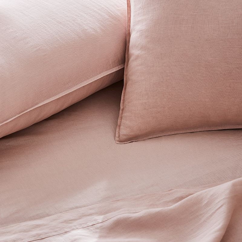 Vintage Washed Linen Nude Pink Sheet Separates