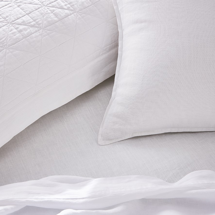 Vintage Washed Linen White Sheet Separates Adairs