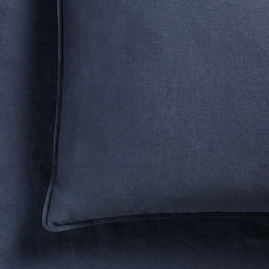 Vintage Washed Linen Steel Blue Sheet Separates Adairs