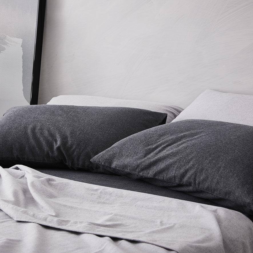 Super Soft Brushed Flannel Sheet Separates Charcoal Adairs
