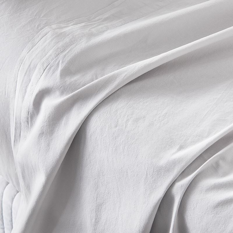 Stonewashed Cotton White Sheet Separates