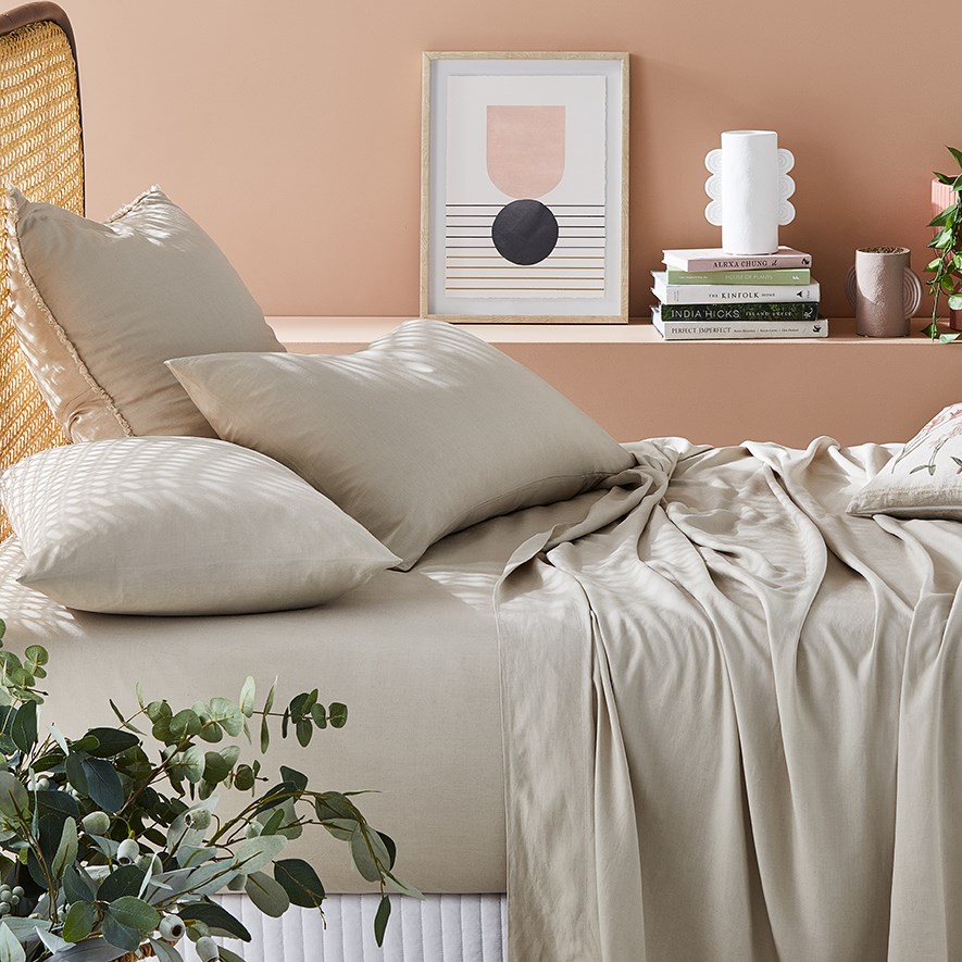 Pure Sheets Bed Sheets | Cotton, Bamboo & Vintage Washed Linen | Adairs