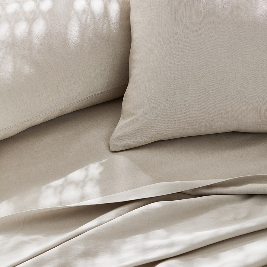 Bamboo Linen Natural Sheet Separates Adairs