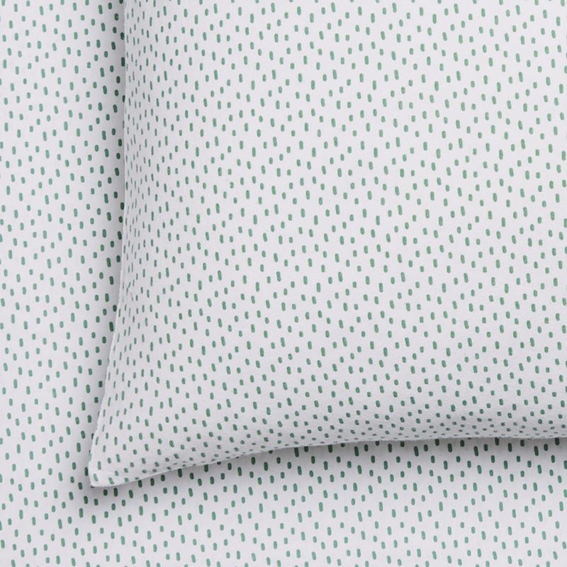 Novelty Printed Flannelette Green Fleck Sheet Set