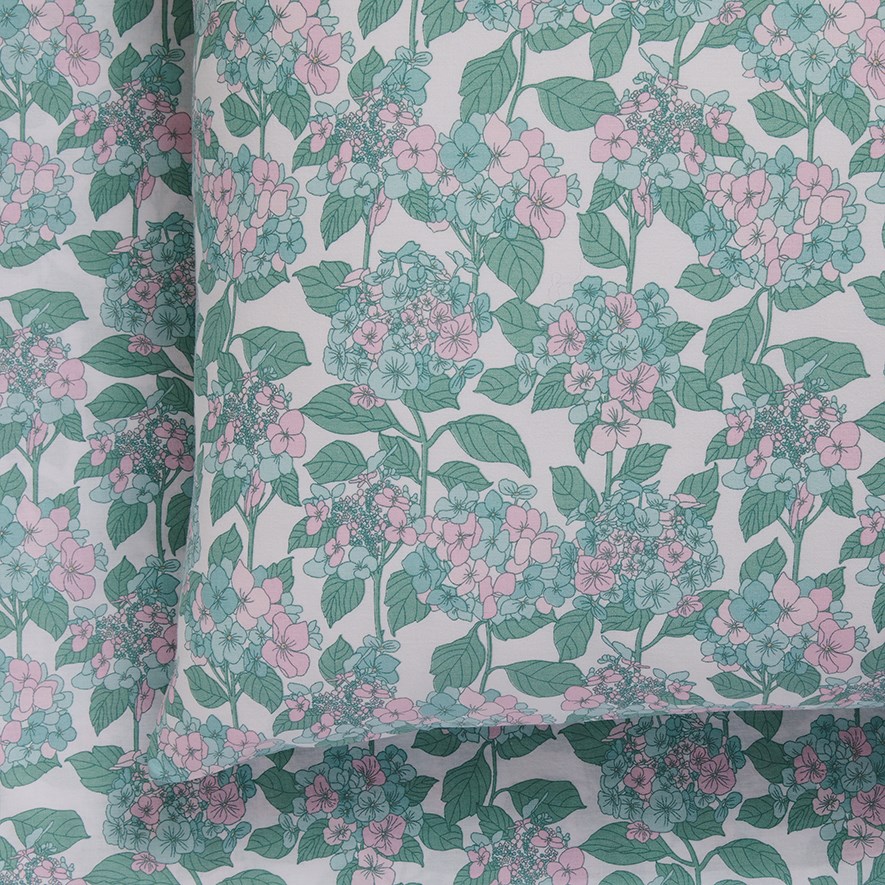 Printed Hydrangea Sheet Set Adairs