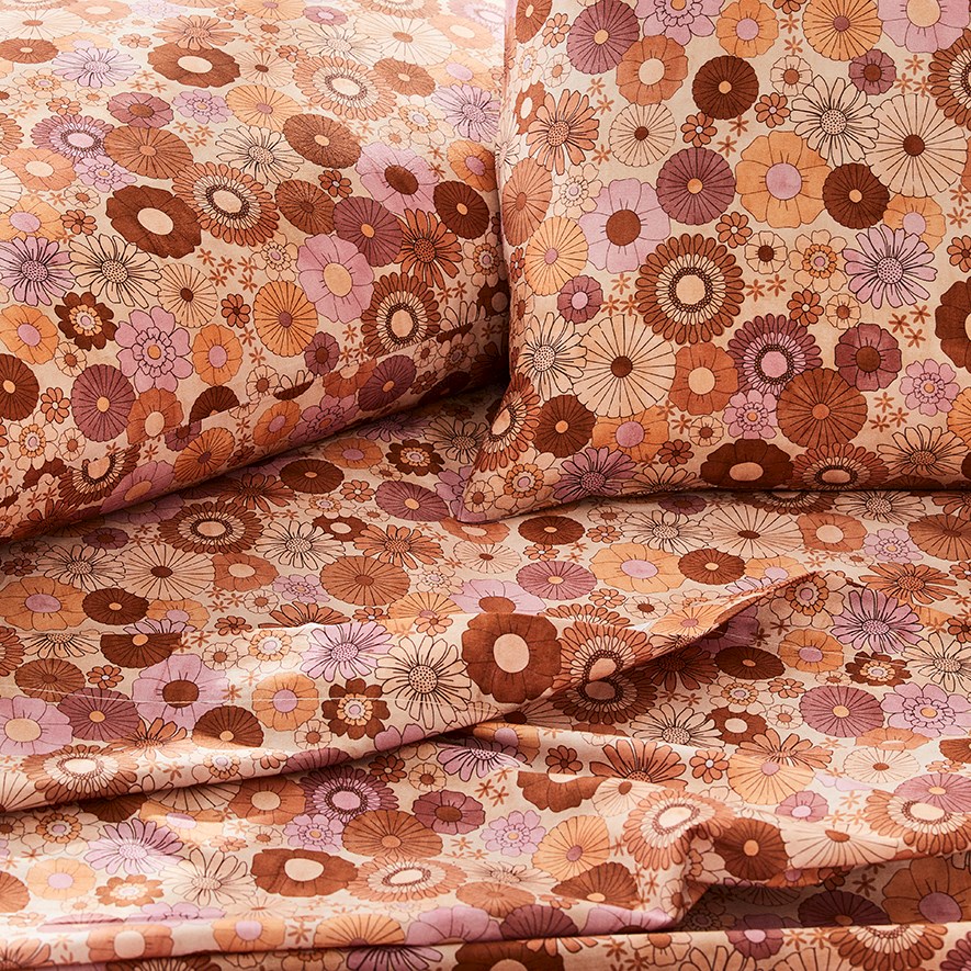 Printed Kiera Floral Sheet Set Adairs