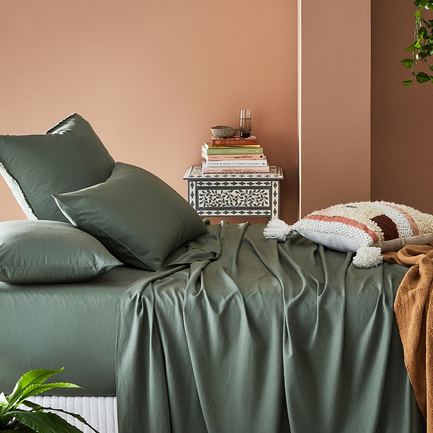 Bamboo Linen Cypress Sheet Separates