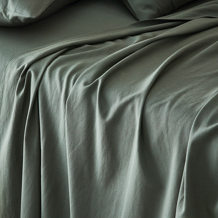 Bamboo Linen Cypress Sheet Separates Adairs