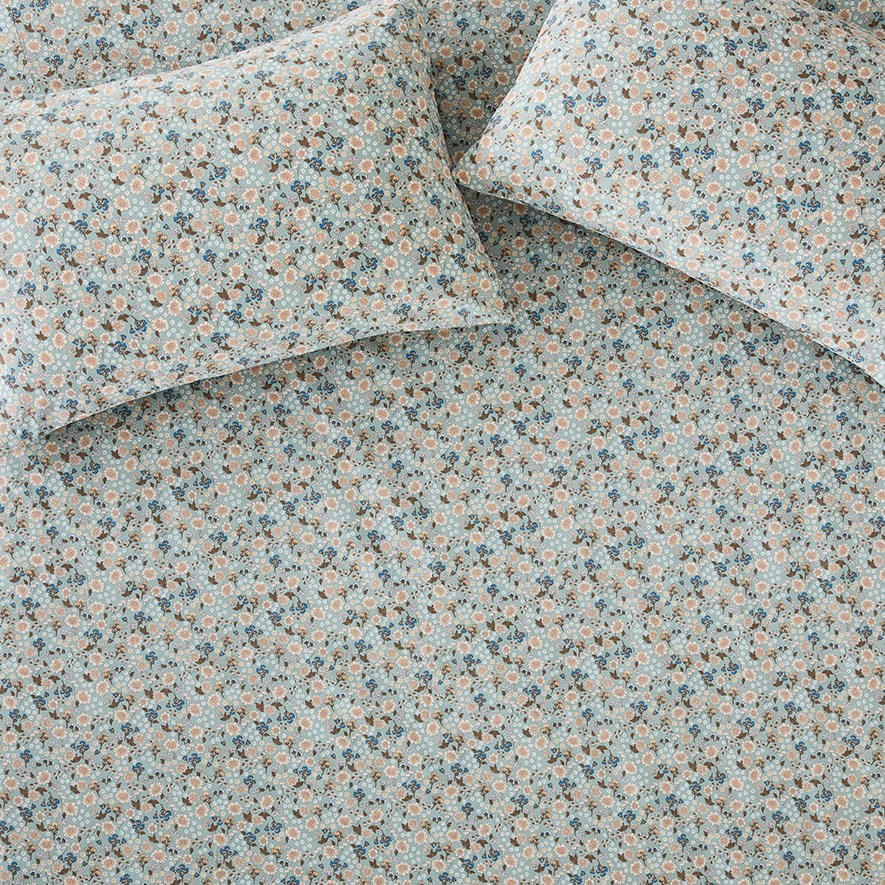 Printed Sage Floral Sheet Separates Adairs