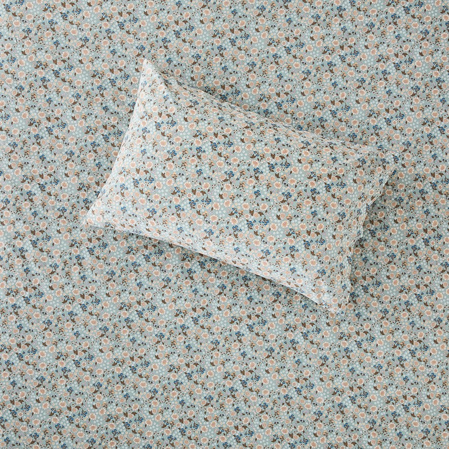 Printed Sage Floral Sheet Separates Adairs