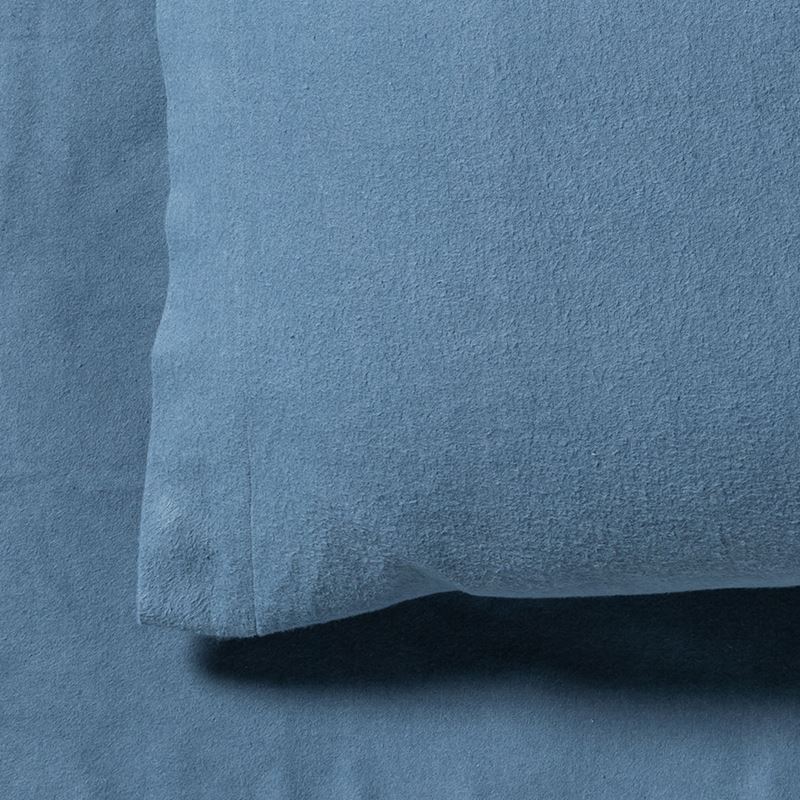 Plain Dye Flannelette Blue Sheet Separates
