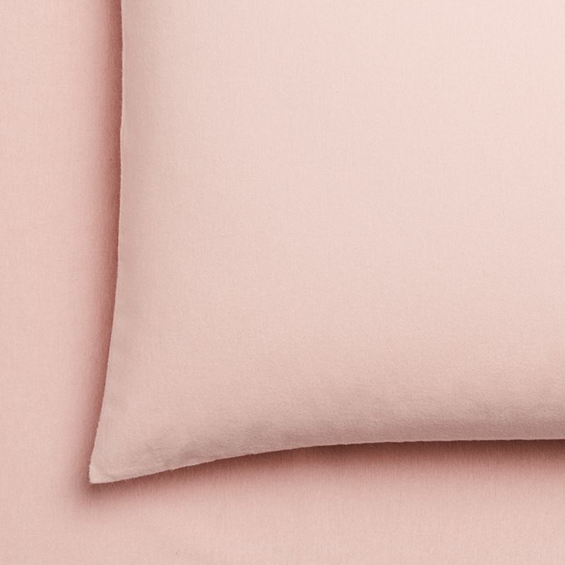 Plain Dyed Flannelette Pink Sheet Set