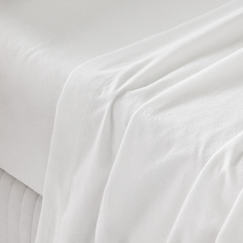 Plain Dyed Flannelette White Sheet Separates