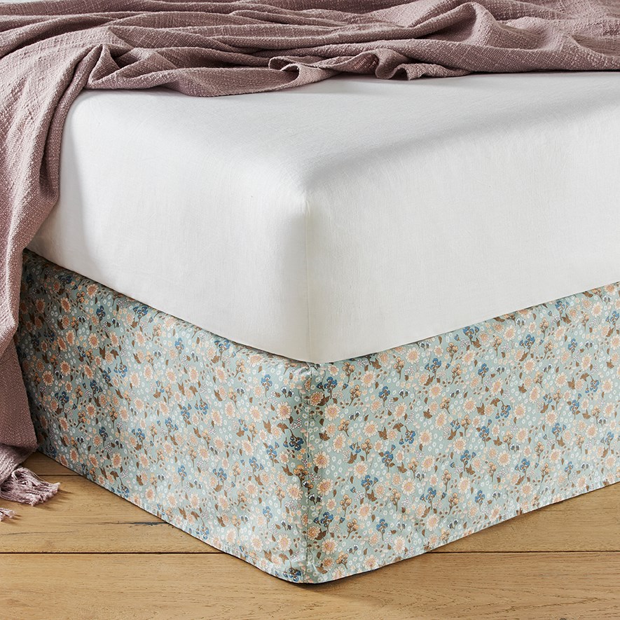 Printed Sage Floral Valance Adairs