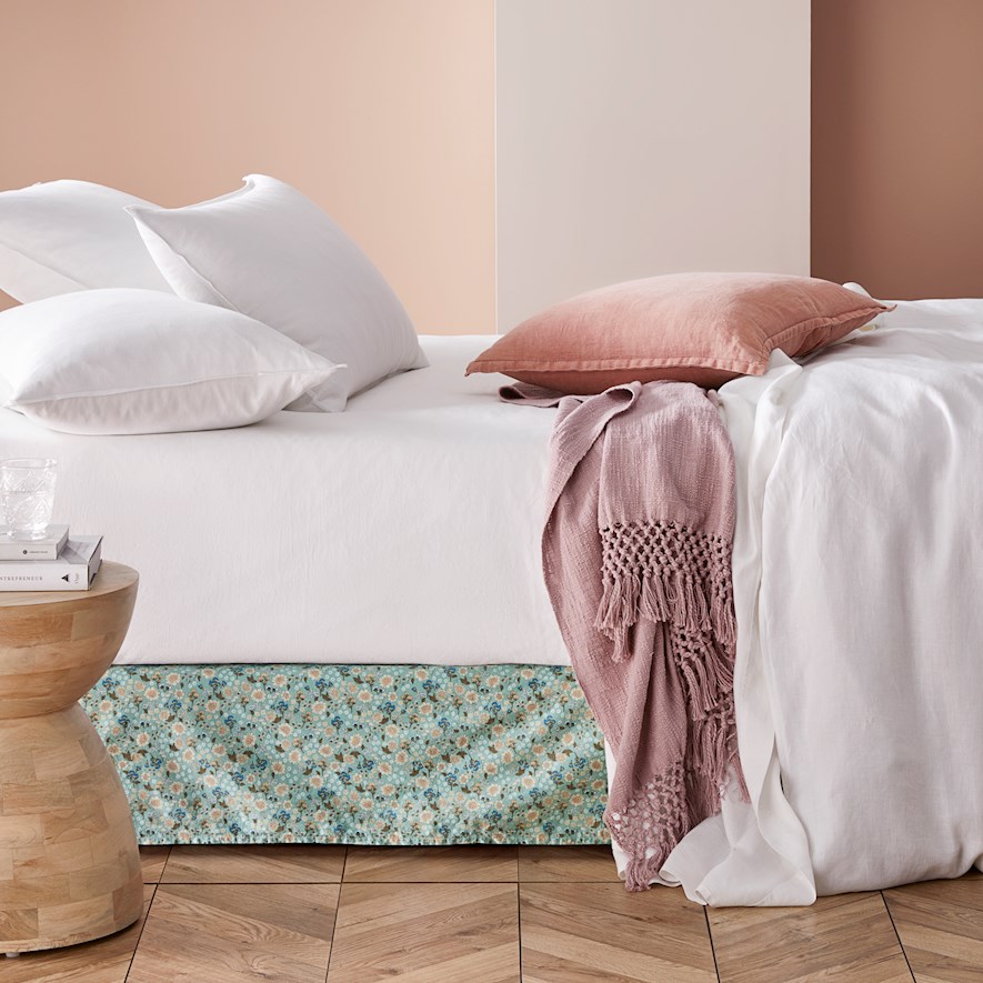 Printed Sage Floral Valance Adairs