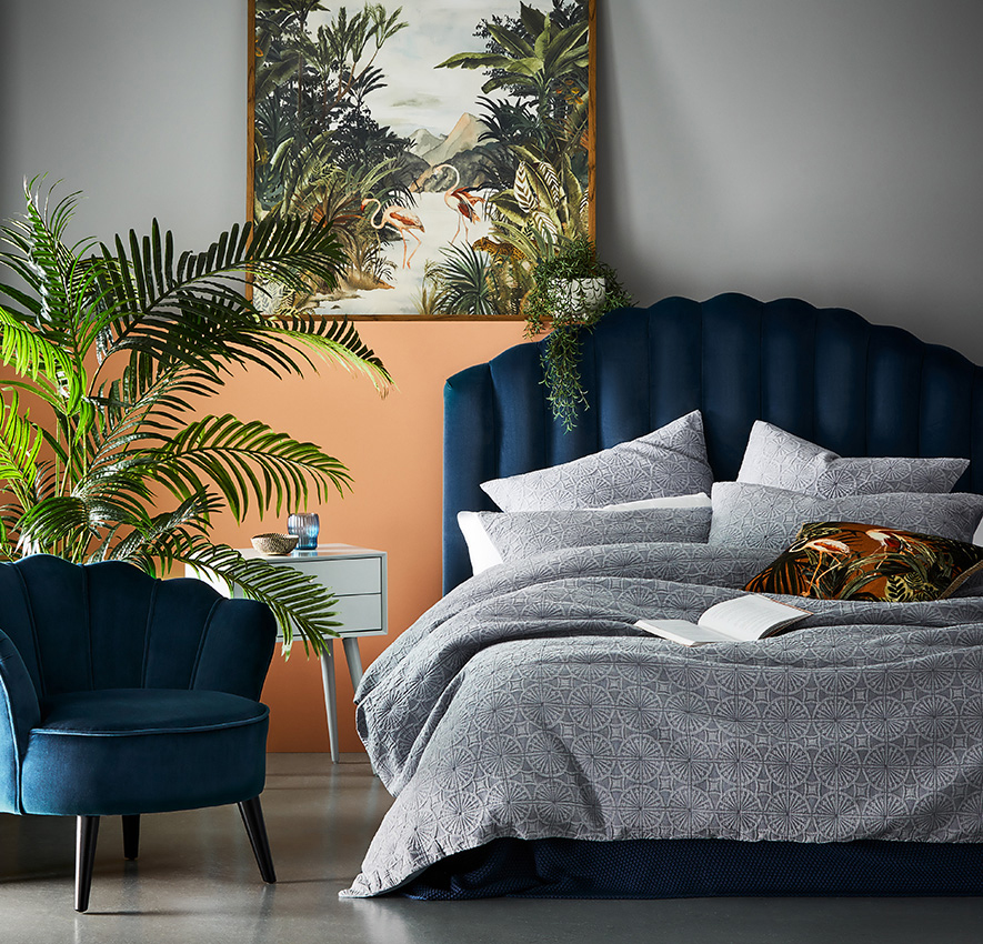 Adairs on sale velvet bedhead