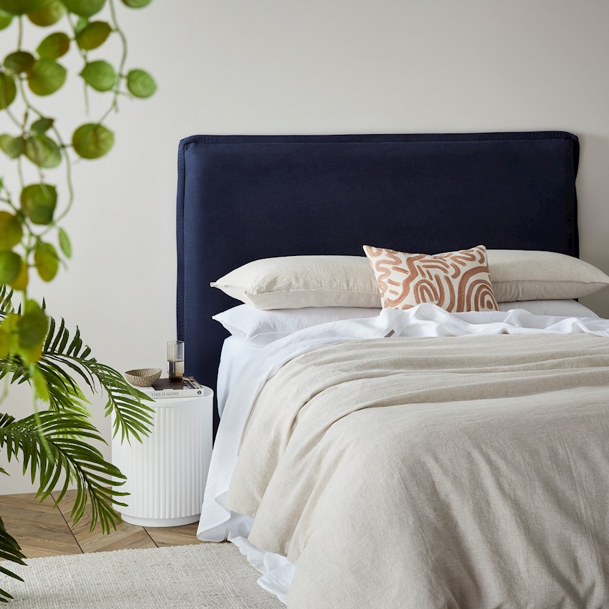 Stockholm Navy Bedhead Adairs