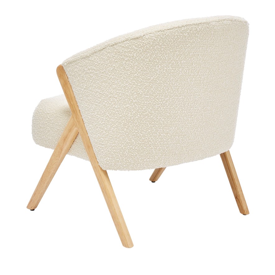 Burleigh Ivory Boucle Chair Adairs