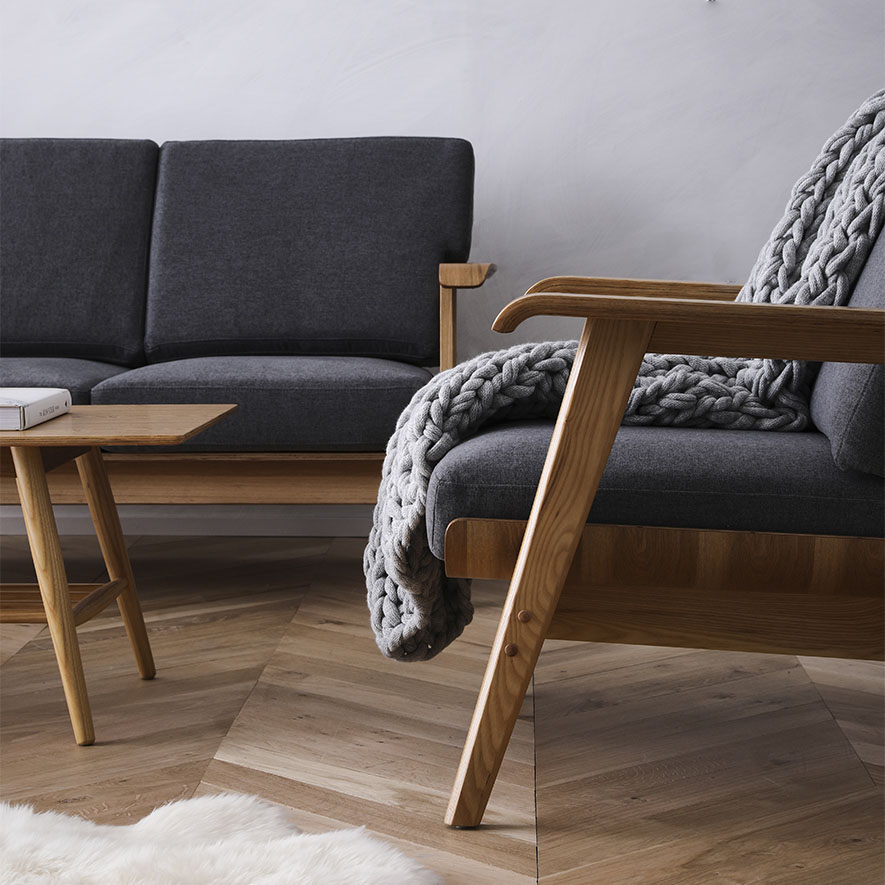 Home Republic Denmark Plank Chair Coal Adairs