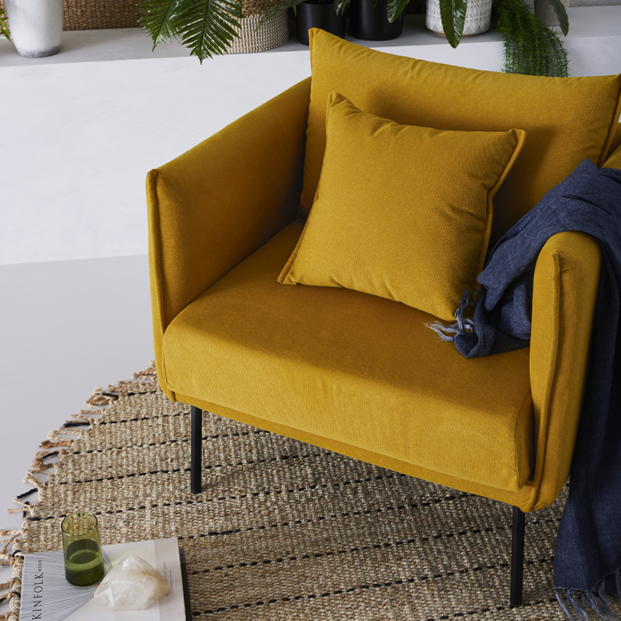 Home Republic Stockholm Chair Mustard Adairs