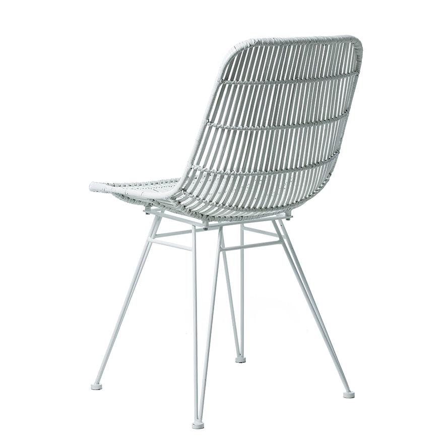Home Republic Cebu Rattan Dining Chair White Adairs