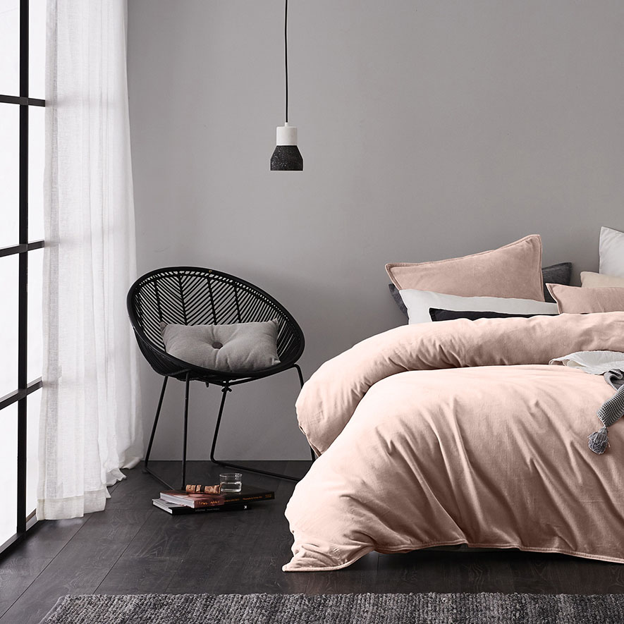 Cebu Rattan Oval Chair Black | Adairs