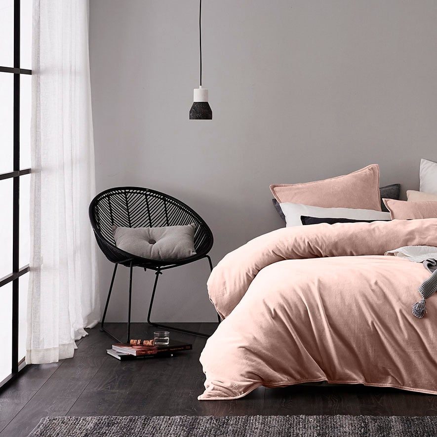 Cebu Rattan Oval Chair Black | Adairs