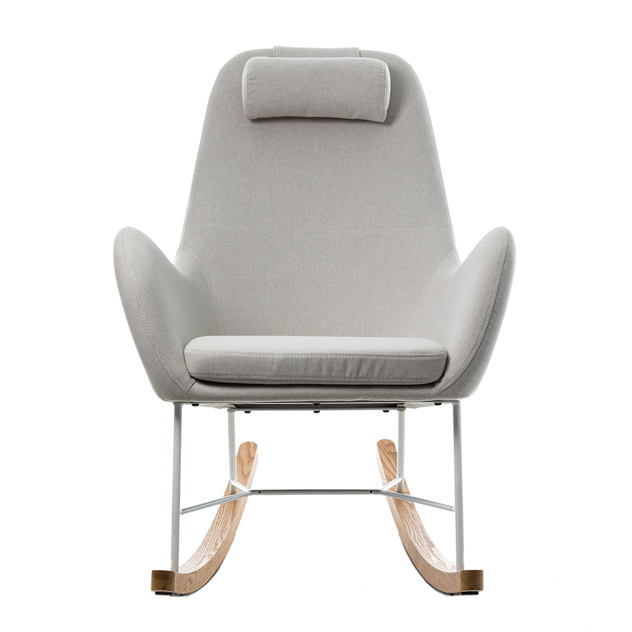 Home Republic Iggy Rocking Chair Natural & White Furniture Chairs Adairs Online